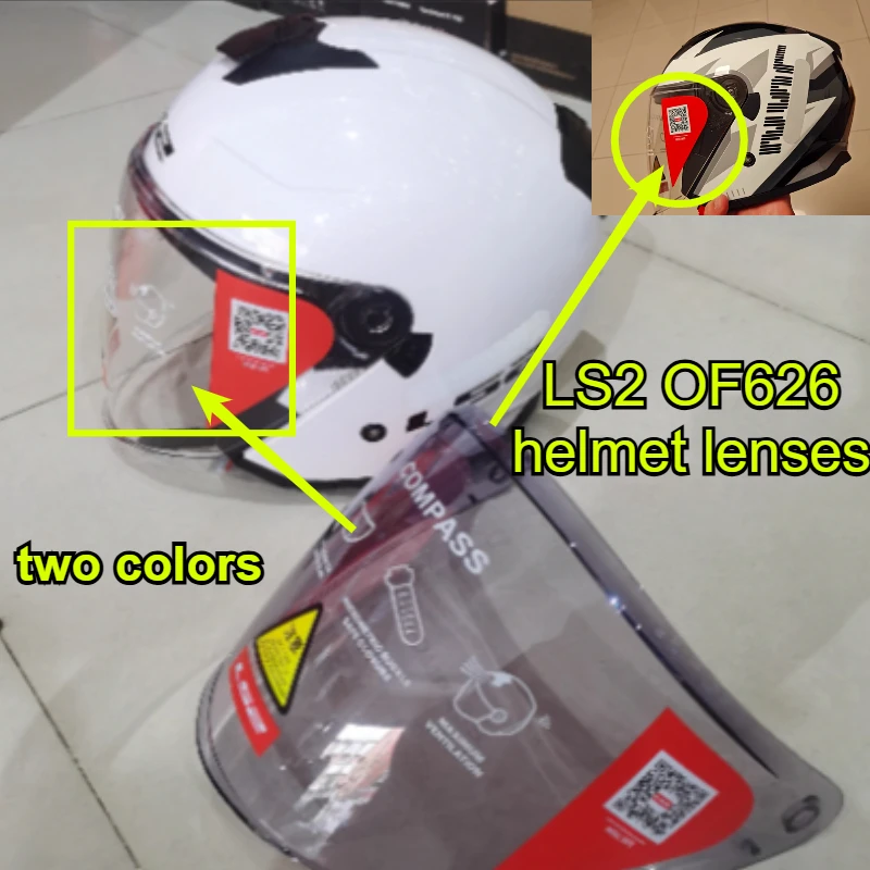 

Козырек для шлема LS2 OF626, прозрачный противотуманный, устойчивый к царапинам, аксессуары для мотоциклов