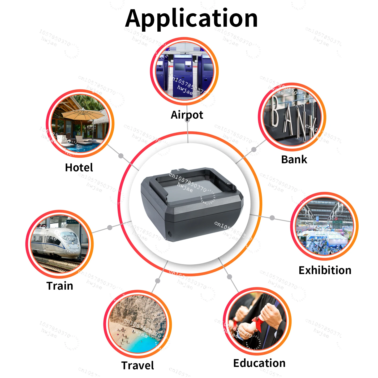 Full Page MRZ Auto Sensor Passport Reader Passport Readers and ID Card Scanners with Automatic Airport Detection and Scanning