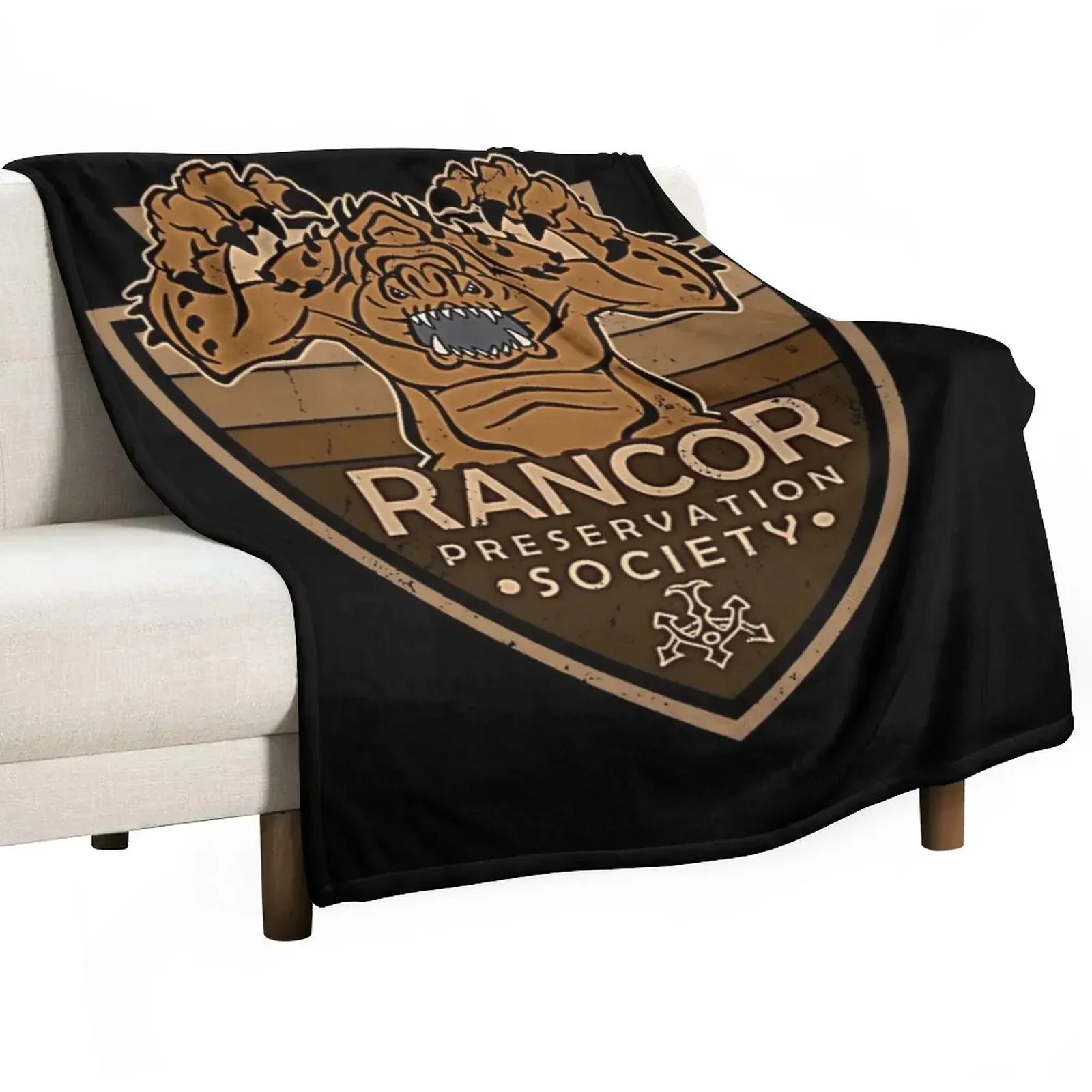 Rancor Preservation Society | Geekdom Pop Culture | DopeyArt Throw Blanket Vintage Thermals For Travel Bed Blankets