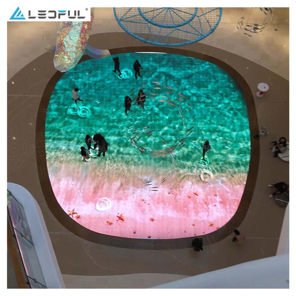 Impermeabile IP65 IP67 P2.5 P2.9 P3.91 P4.81 P5.2 P6 P6.25 Touch Interattivo Stage Dance Floor Schermo LED Display da pavimento