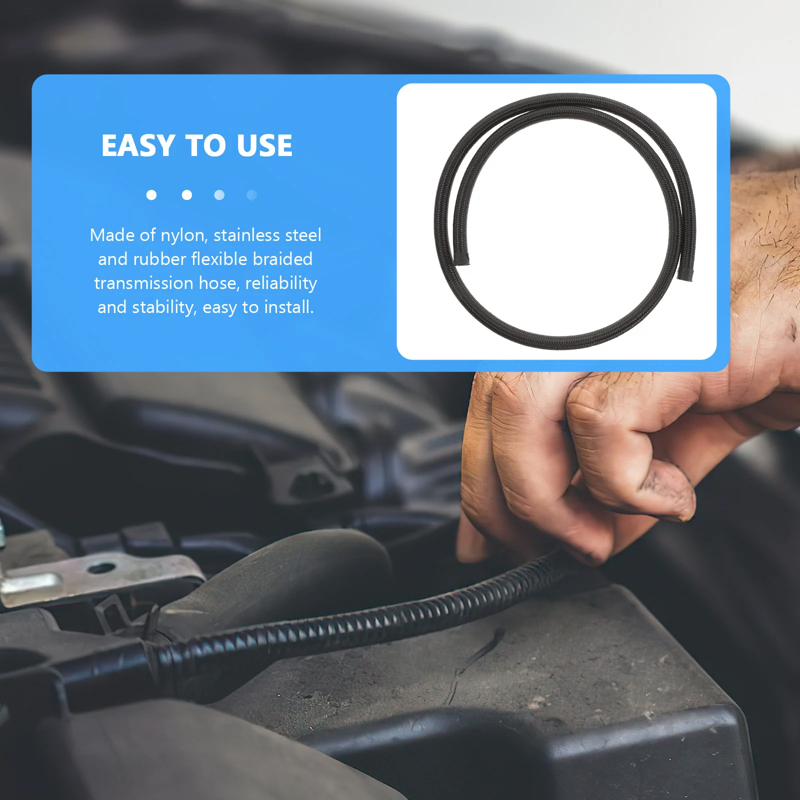 

An8 Cooler Hose for Car Truck Reliable Transmission Cooler Line Fit All Oils Coolants Multiple Uses Radiator Hose