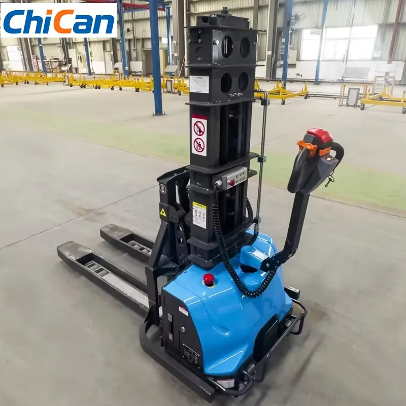 【Hot】1Ton Lithium Electric Stacker 3m Lift Walkie Pallet Stacker CE Certified For Warehouse & Factory Use