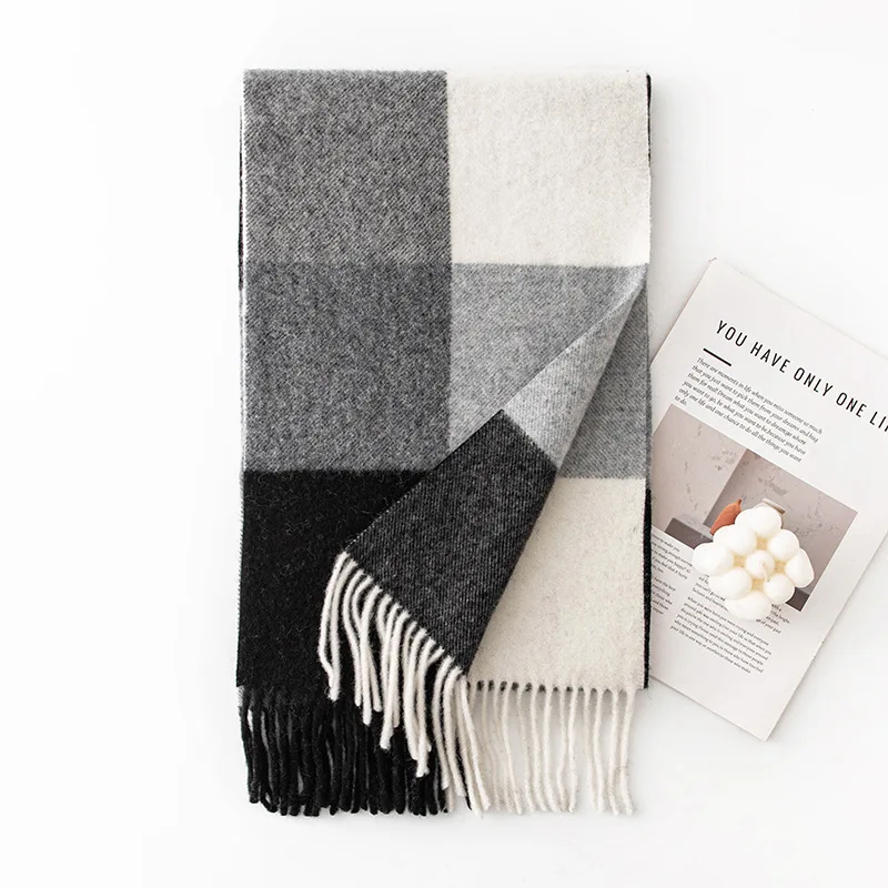 

Wool Scarf Women Winter Autumn Long Shawl Neck Wrap Soft Warm Accessory for Cold Weather Holiday Luxury