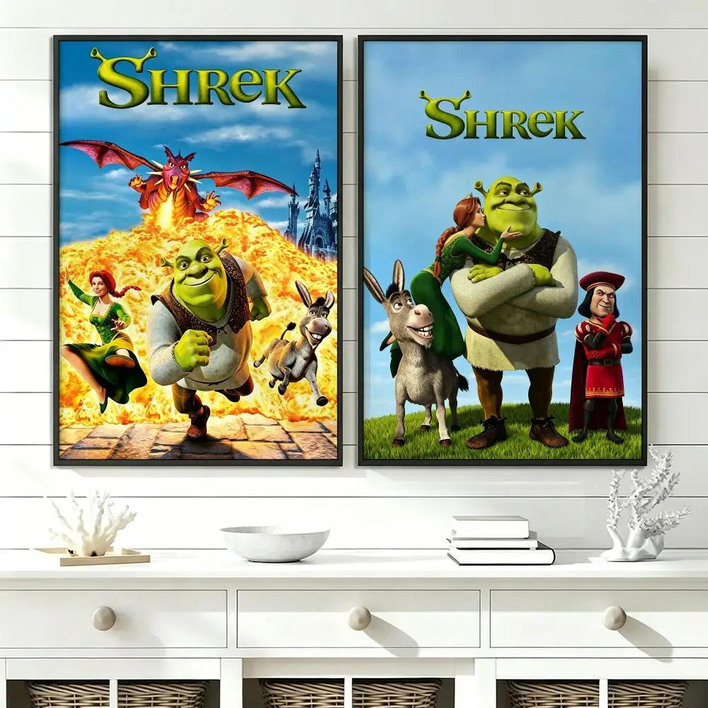 movie Shrek Poster Poster HD Trendy SelfAdhesive Wall Art Print For Living Room Bedroom Dorm Office Home Gift