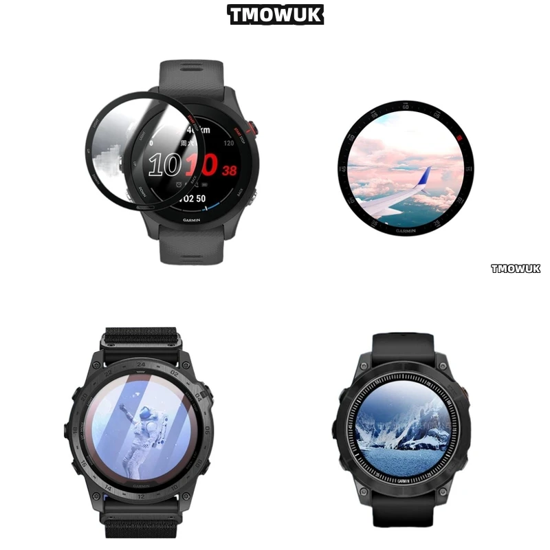 

For Garmin Fenix 6 7 8 7X 6X 7S 47mm 51mm Dust Repellent PMMA Film Keeps Watch Clean