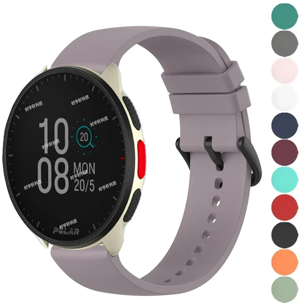 20-ミリメートルシリコンブレスレットストラップ極点火-3-2-ユニット-ペーサー時計バンドスマートウォッチベルトリストバンドコレア極地ペーサープロ