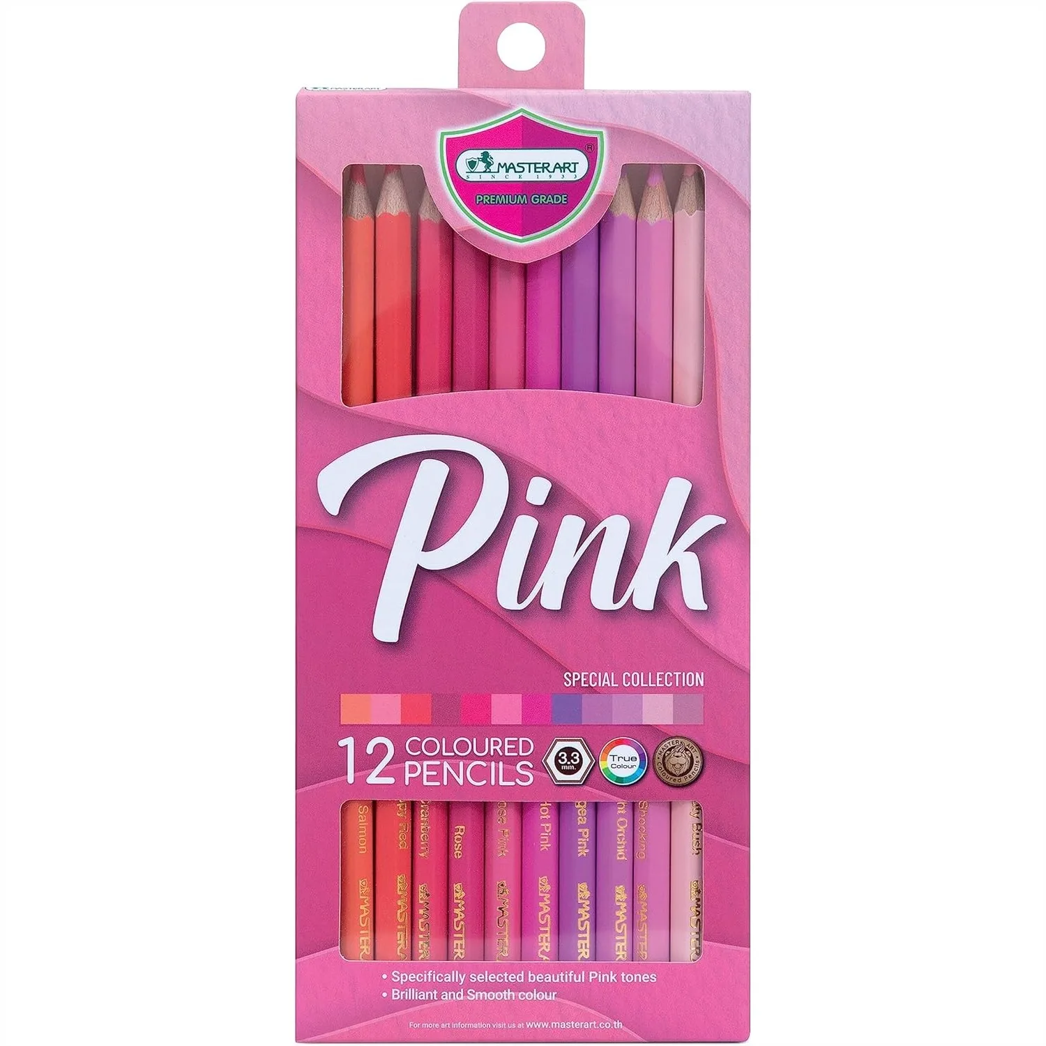

Colored Pencils Set Of 12 Colors Pink Tone For Kids And Adults Coloring Illustration Sketching