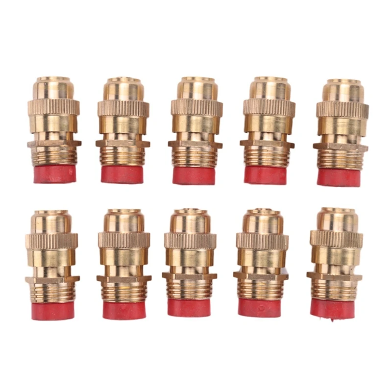 

10Pcs 1/2 Inch Adjustable Sprinkler Middle Distance Sprinkler Brass Nozzle Garden Lawn Irrigation Watering Fittings