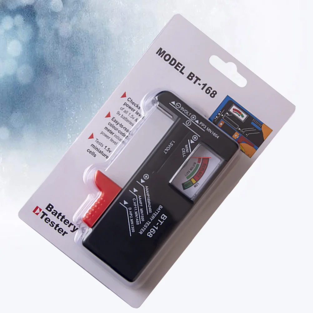 

Universal Capacity Tester Voltage Checker Aa Aaa 9V Power Meter Life Indicator Tool For 1.5V 9V Batteries
