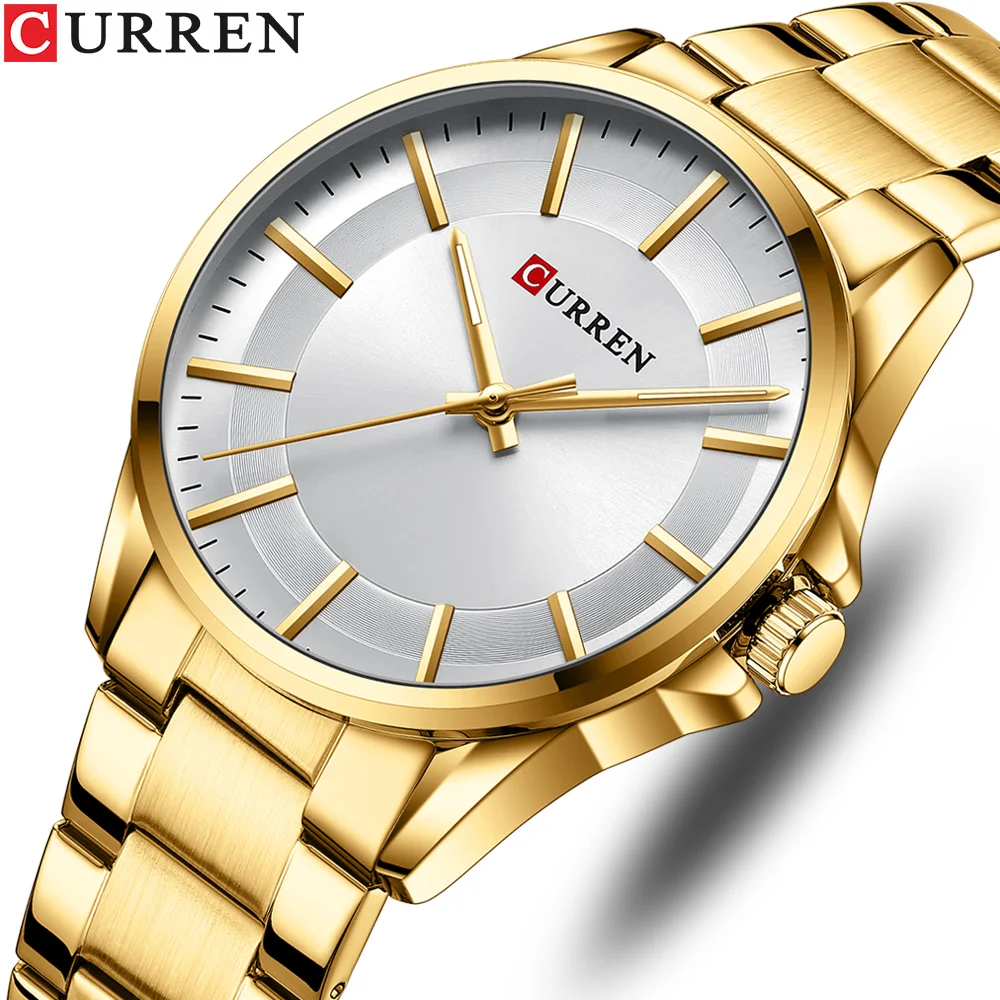 

CURREN Brand Minimalist Men's Fashion Ultra Thin Watches Simple Men Business Stainless Steel Belt Quartz Watch Relogio Masculino