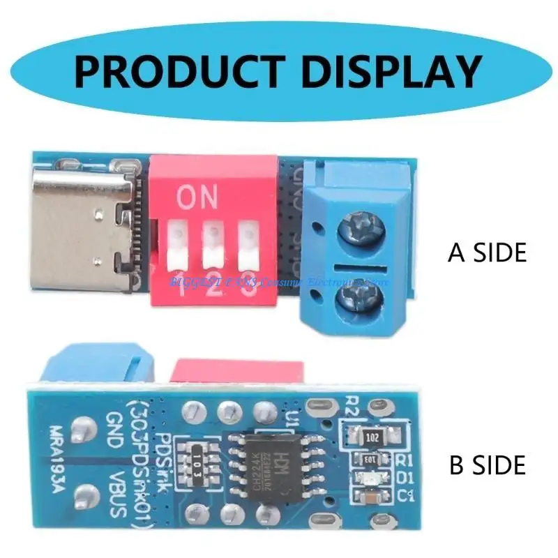 USB C PD Triggers Module for Quick Charging and Power Delivery Support 5V-20V