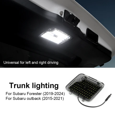 Светодиодная подсветка багажника для Subaru Crosstrek, Impreza, Forester, Outback: аксессуары, лампа для багажного отделения, свет для двери багажника, подсветка для чемоданов