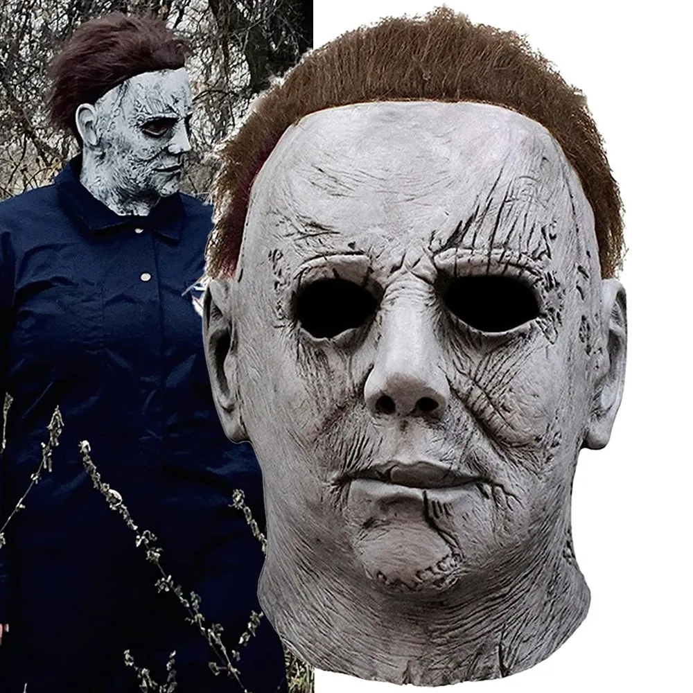 Classic Halloween Michael Myers Mask Cosplay Headwear Old-fashioned Collection Horror Killers Party Man Costume Props