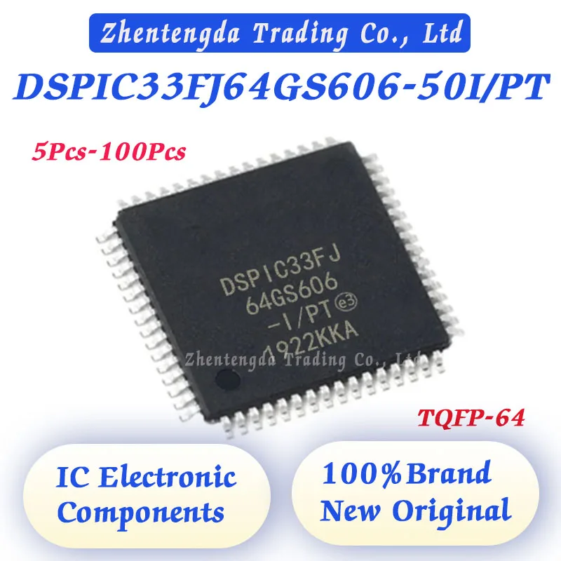 DSPIC33FJ64GS606-50I/PT DSPIC33FJ64GS606-50I DSPIC33FJ64GS606-50 DSPIC33FJ64GS606 DSPIC33F IC MCU 16BIT 64KB FLASH 64TQFP