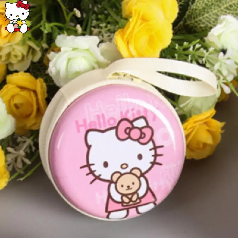 

Cute Fashion Cartoon Hello Kittys Coin Purse Earphone Storage Bag Coin Purse Good-Looking Circular Small Wallet Festival Gift
