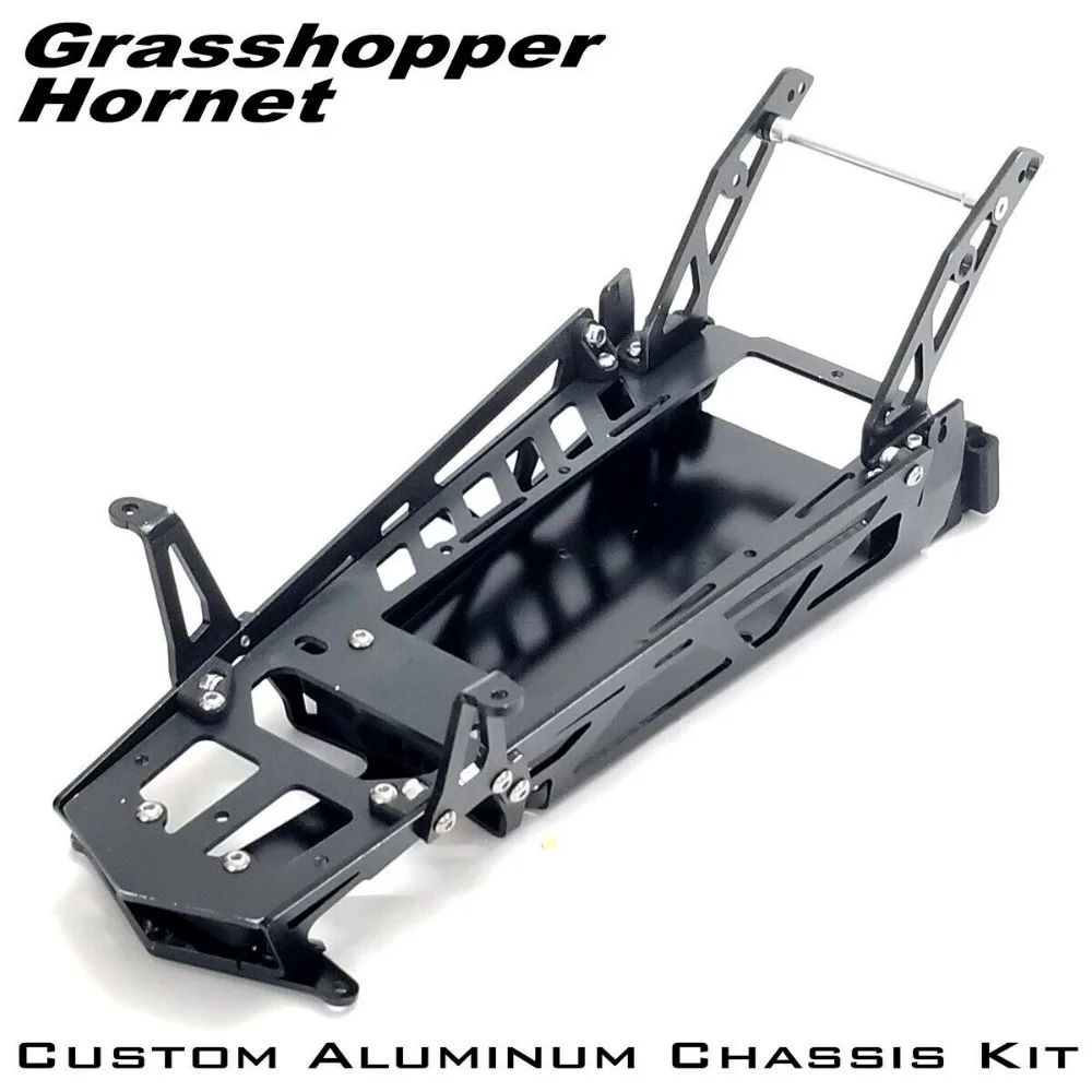 1Set RC Custom Aluminum Chassis Kit Fit for Tamiya 1/10 Buggy Grasshopper/Hornet Chassis Upgrades Parts