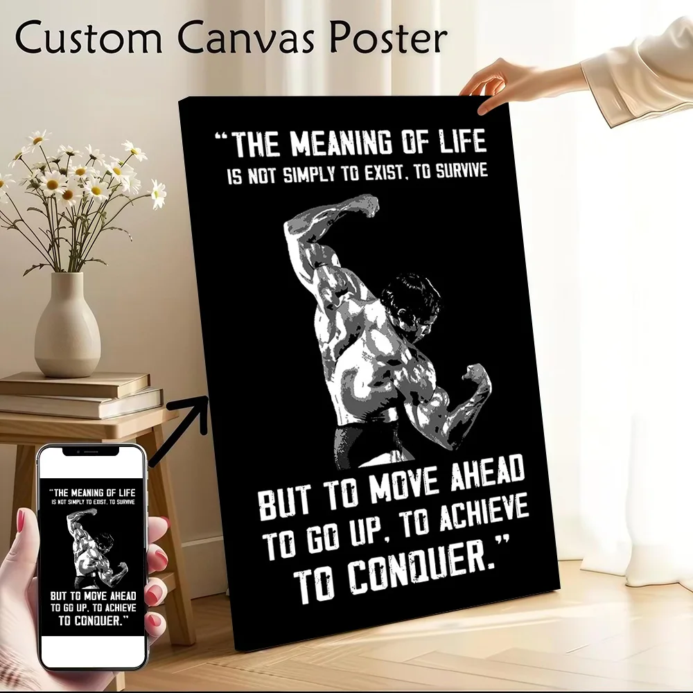 Arnold Quotes Poster Canvas Wall Art Personalized Print Modern Painting Perfect Gift for Vintage Decor Living Room Wand Deko