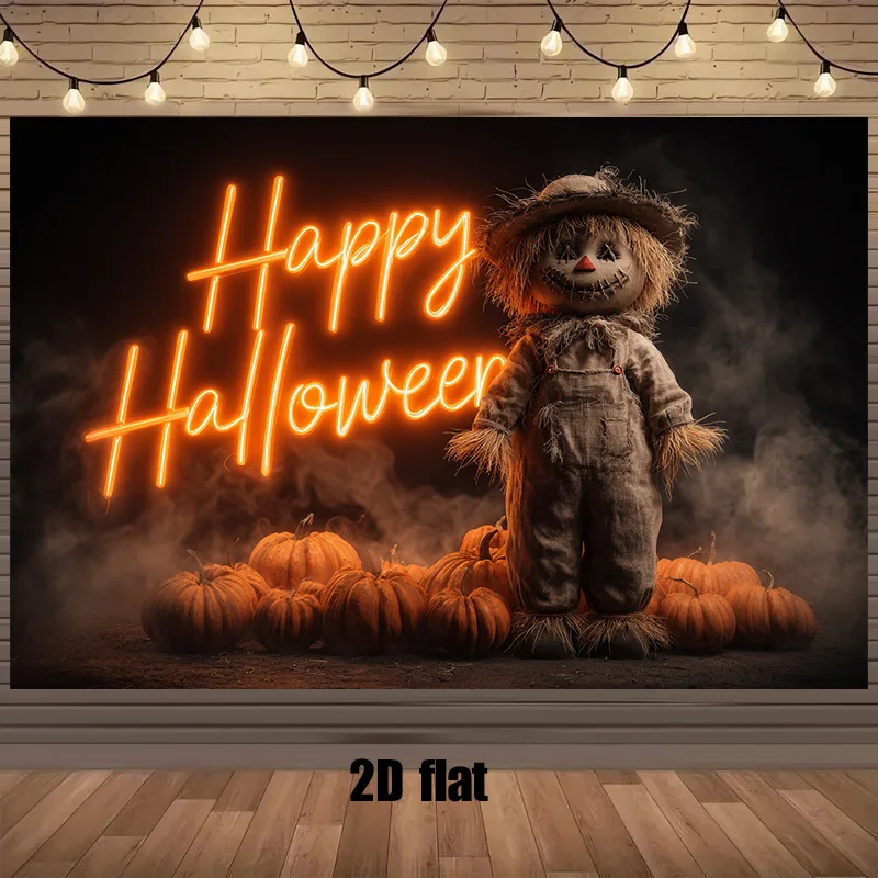 1Pcs 2D Flat Spooky… - image