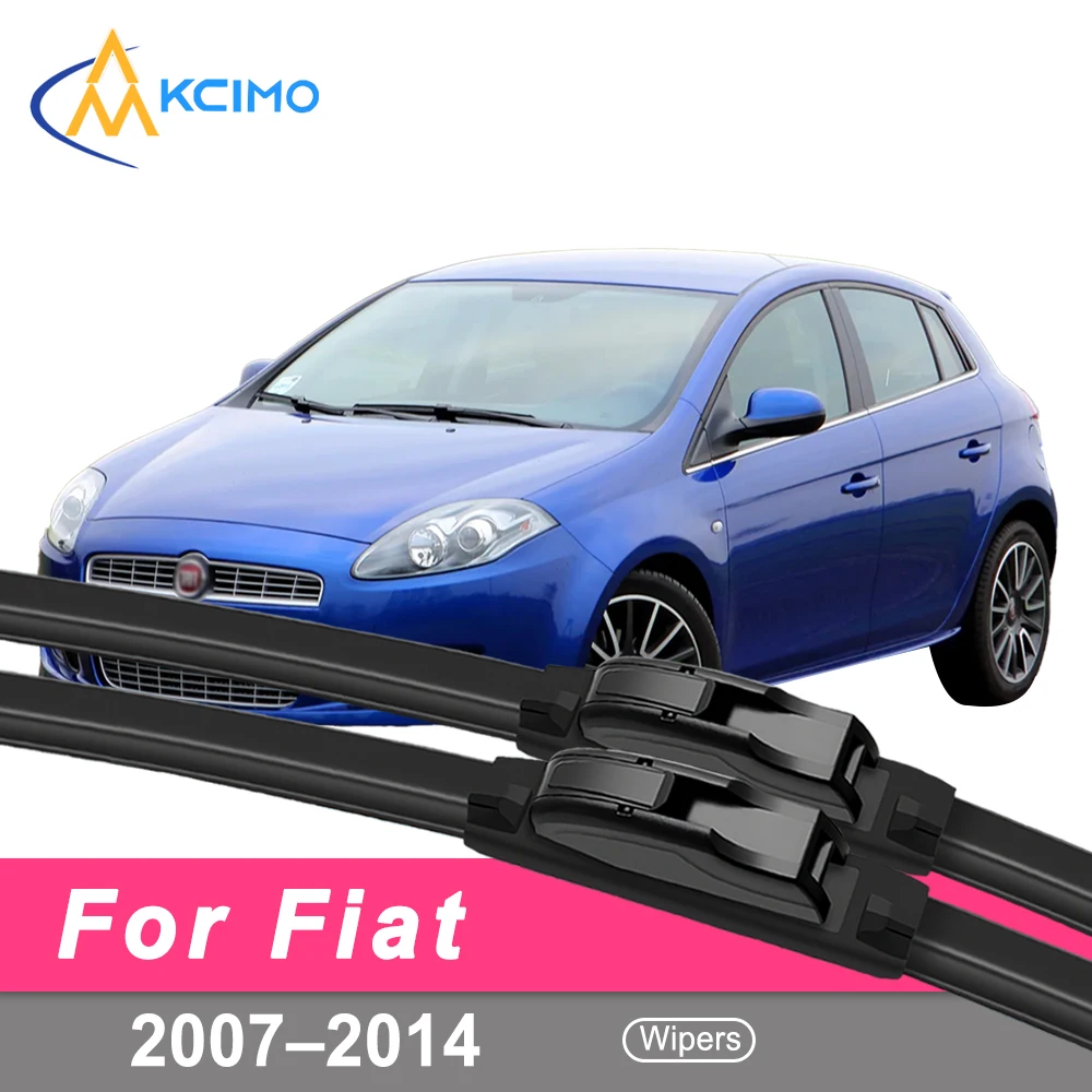 

Black Car Windshield Wipers Ultra Quiet, Streak-Free, All-Season Universal Fit For Fiat Bravo 198 2007–2014 Fiat Ritmo