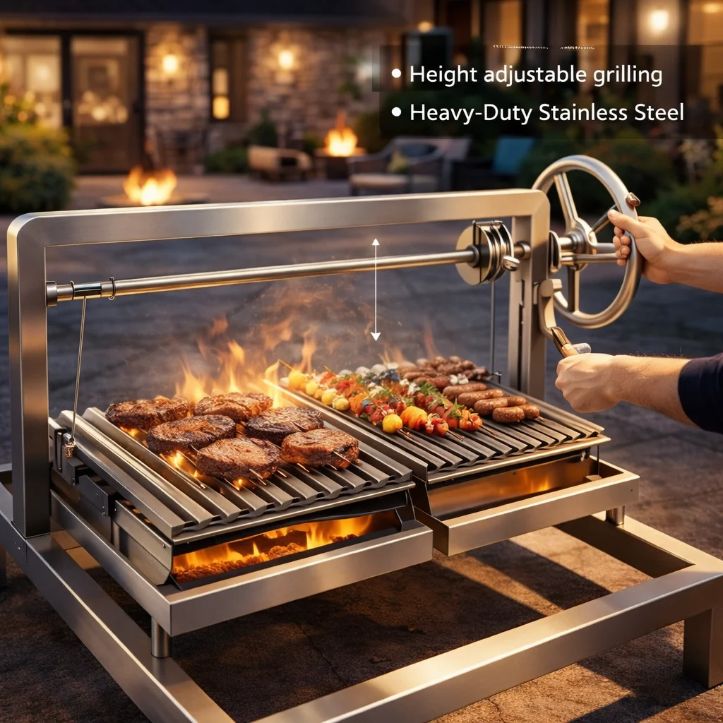 Manufacturer Multitool Rotating Barbecue Grill Foshan Outdoor Grill Barbecue Outdoor Bbq Kitchen