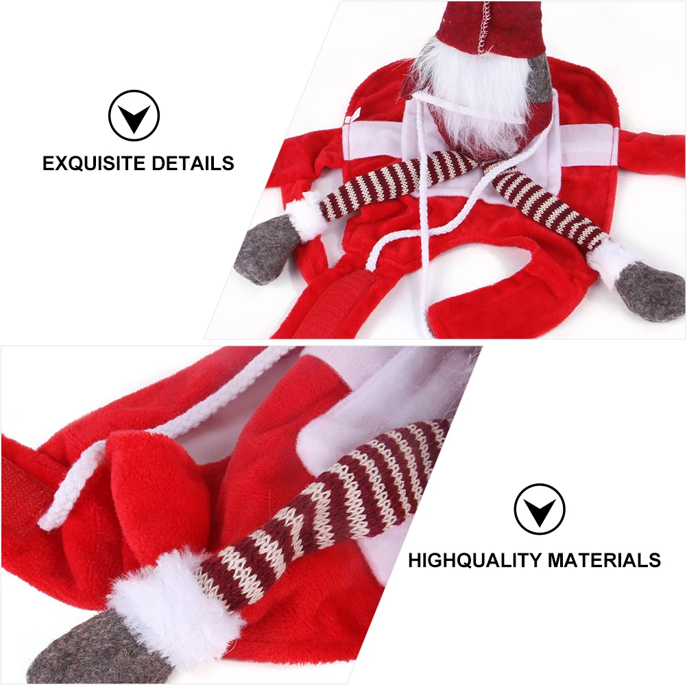 

Christmas Clothing Dog Costume Puppy Outfits Xmas Party Cat Clothes Red Halloween Costumes Riding