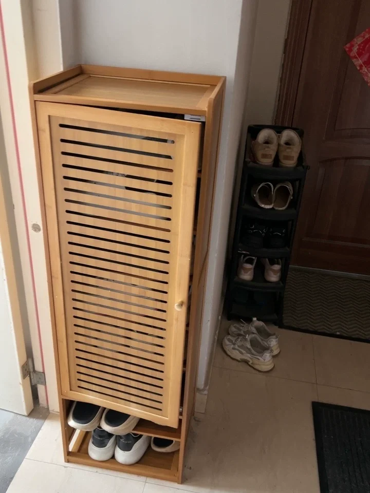 

Узкая маленькая полка для обуви с дверцей, Новое поступление, многослойный шкаф для обуви в прихожей, органайзер для хранения в прихожей для дома