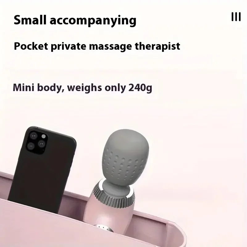 New mini handheld fitness massage device. Compact full-body muscle massager. Relaxing vibrating massage stick massage gun