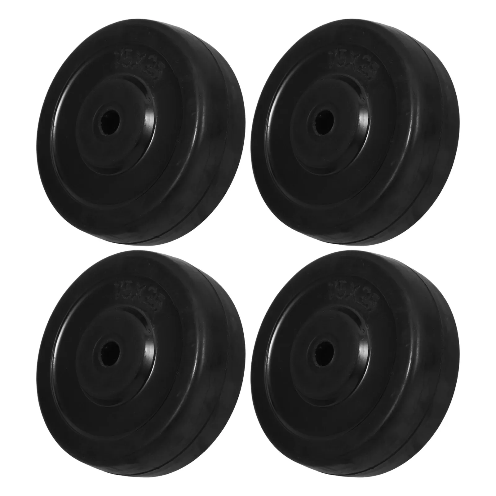 4Pcs Universal 8Mm Rubber Caster Wheels Quiet Heavy Duty Swivel Wheels for Patio Heaters Garden Carts Wheelbarrows Shelving