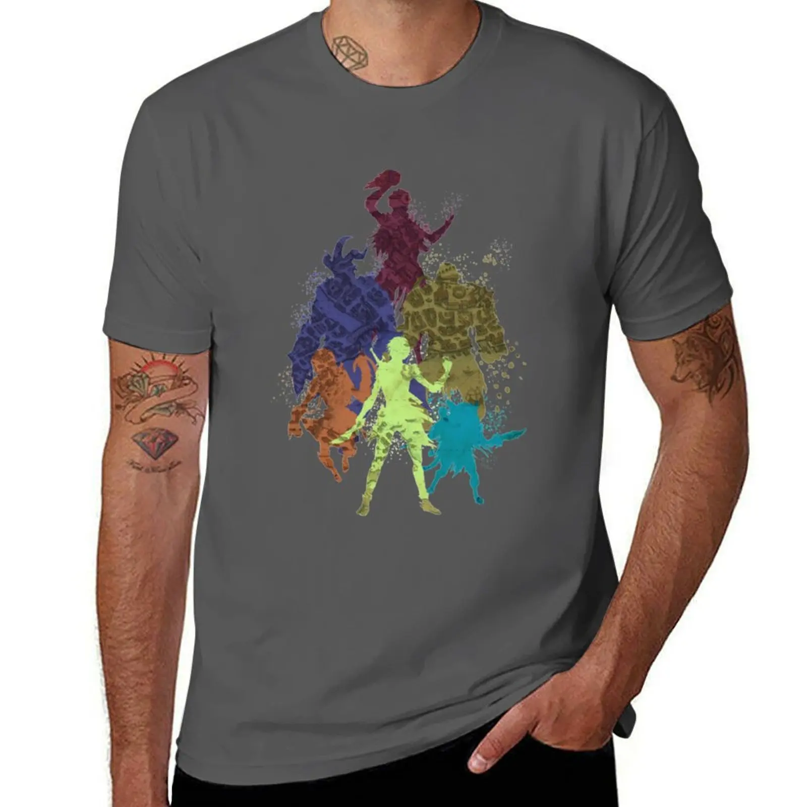 

Gloomhaven gloomsquad T-Shirt Soft Casual Short Sleeve Cotton Tee