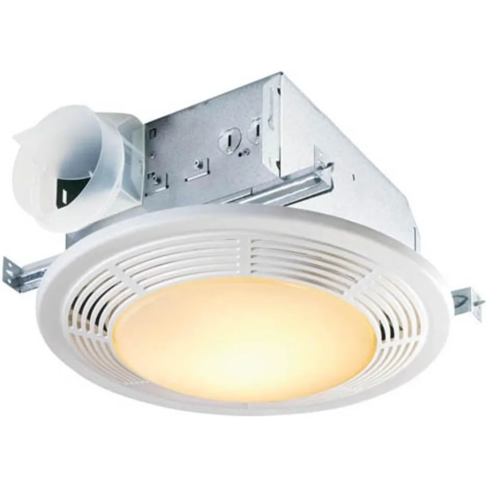 

8664RP Exhaust Fan and 100-Watt Incandescent Light with Glass Lens Bathroom Ceiling Ventilation Fan 100-Watts 100 CFM