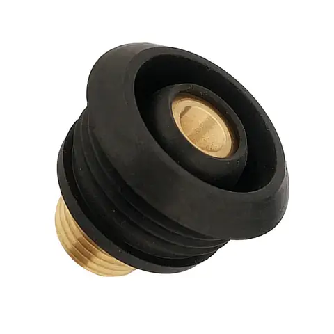 1Set Urinal Water Inlet Plug Copper Body Rubber Seal Ring Smooth Polished Surface Easy Install Odor Water Gas Tight Seal Urinal
