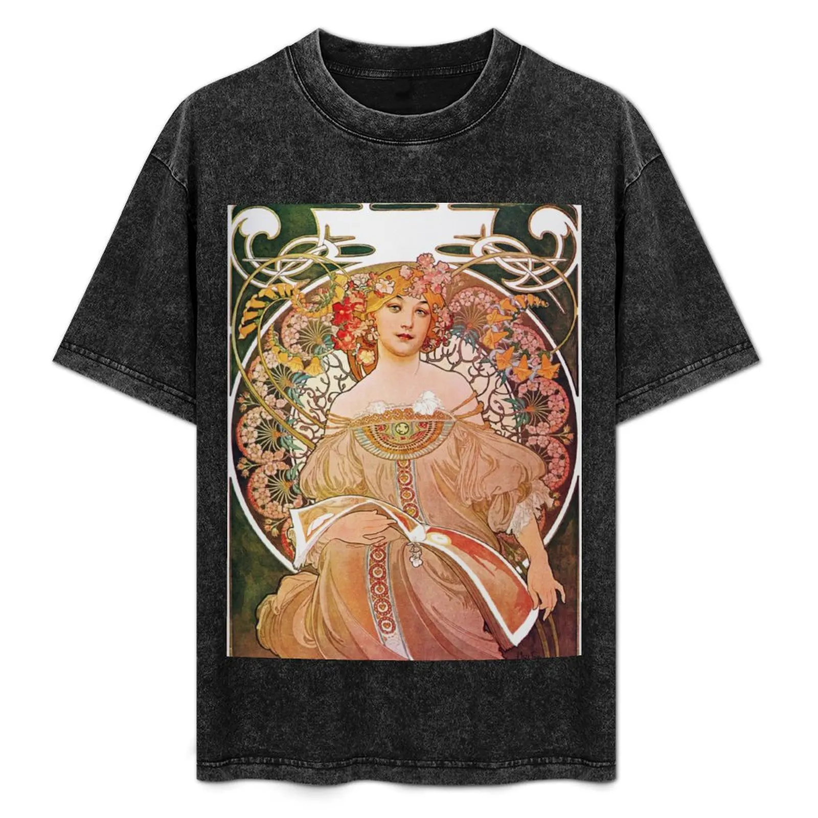 

Alphonse Mucha - Daydream T-Shirt Plus Size Short Sleeve T-Shirt