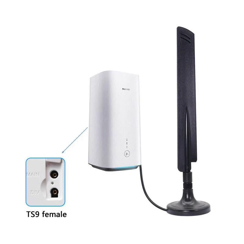 Enhance 5G 4G LTE 3G GSM Omni WiFi Router Aerial High Gain 15dbi External Wireless Antenna With TS9 SMA  Male And Magnetic Base