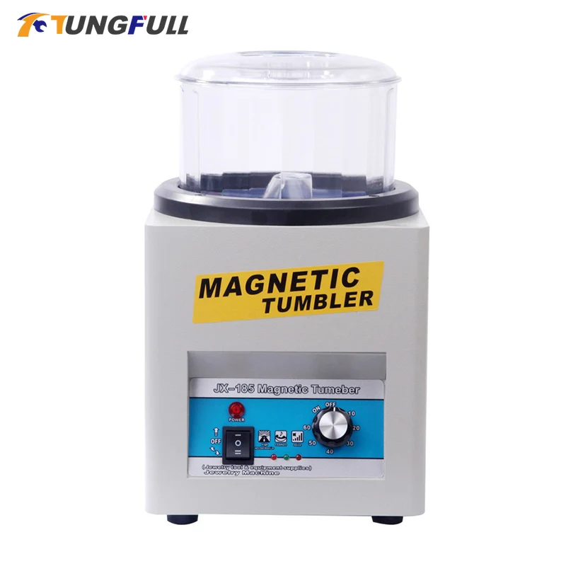 220V Magnetic Polishing Tumbler Machine Jewelry Polishing Machine Mini Magnetic Jewelry Polisher for Diy Jewelry