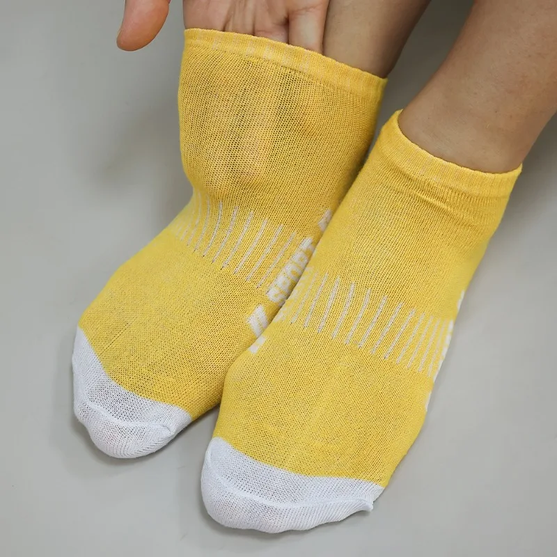 1/5Pairs Summer Thin Sports Socks Men Breathable Comfortable Letter Boat Socks Ins Fashion Sweat-absorbing Short Ankle Stockings