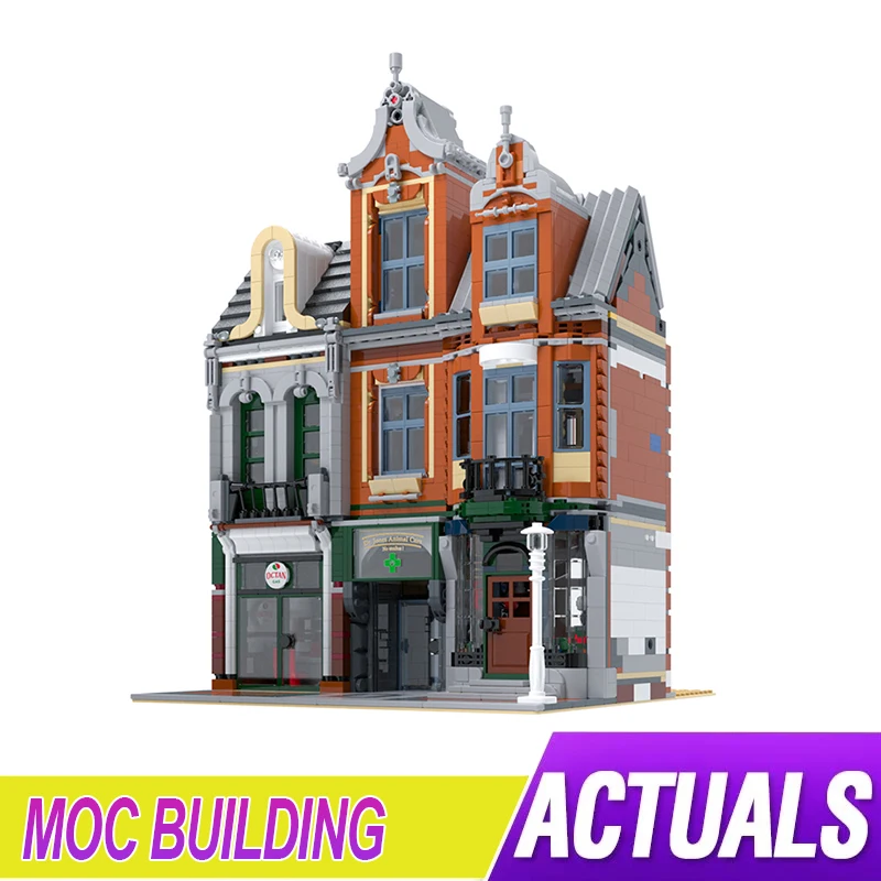 

2303pcs New MOC Modular Building Office Compatible 10264 Blocks Bricks Educational Puzzle Toys Birthday Gifts