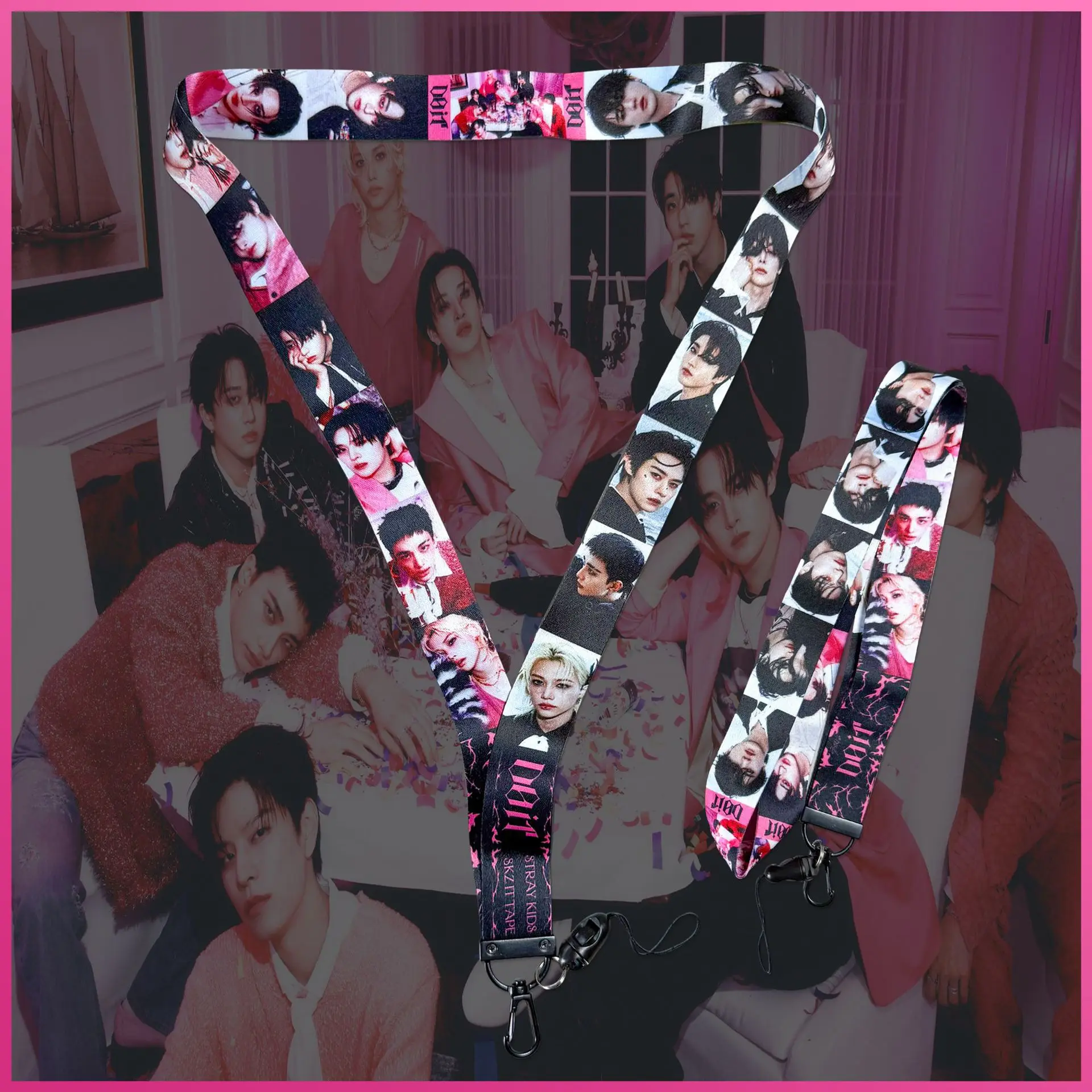

Stray Kids album "KARMA" and "DO IT" mobile phone lanyard accessories SKZOO peripheral phone case lanyard keychain fan gift