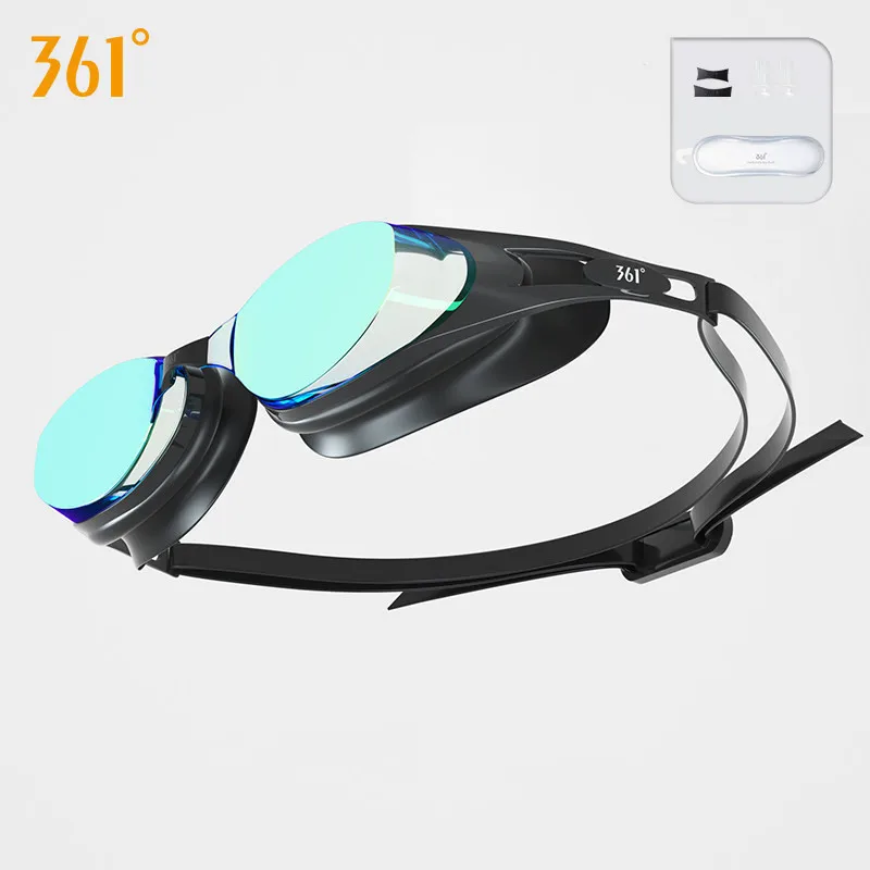 361 óculos de natação hd à prova dwaterproof água anti nevoeiro espelho ajustável silicone mergulho profissional equipamento praia nadar eyewear