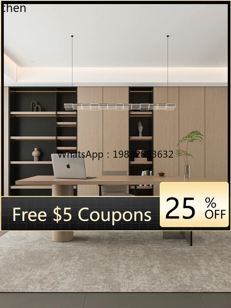 study living room long table light luxury modern high-end acrylic large board table