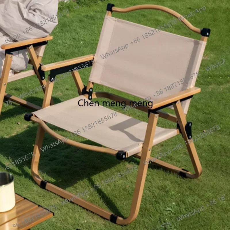 

D150Wooden Arms Folding Chair Outside Single Camping Fishing Folding Chair Sun Lounger Reclining Chaise Pliante Portable Furnitu