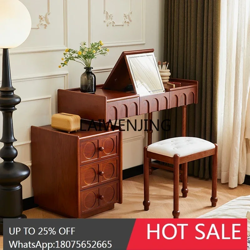 

flip dresser chest integrated bedroom small apartment desktop two-in-one desk makeup table