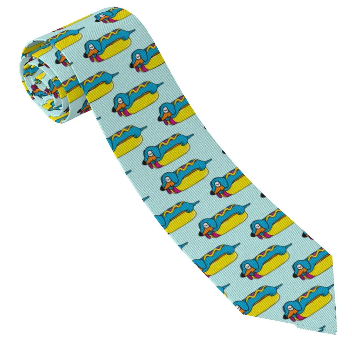 Custom Men Dachshund Dog Necktie Sausage Dogs Fashion Tie For Business