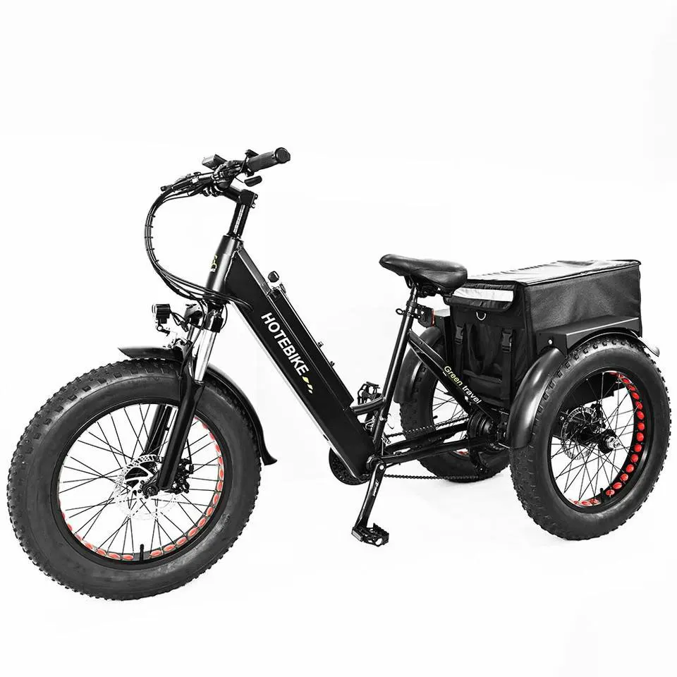 

OEM Solar Panel Electric Tricycle Customized Off Road 3 Wheel Cargo Trike EBike 250W 350W 500W 750W Electric Bike