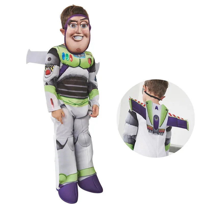 Buzz Lightyear เด็กฮาโลวีนวันเกิดปาร์ตี้อะนิเมะเครื่องแต่งกายซูเปอร์ฮีโร่ Cos Play