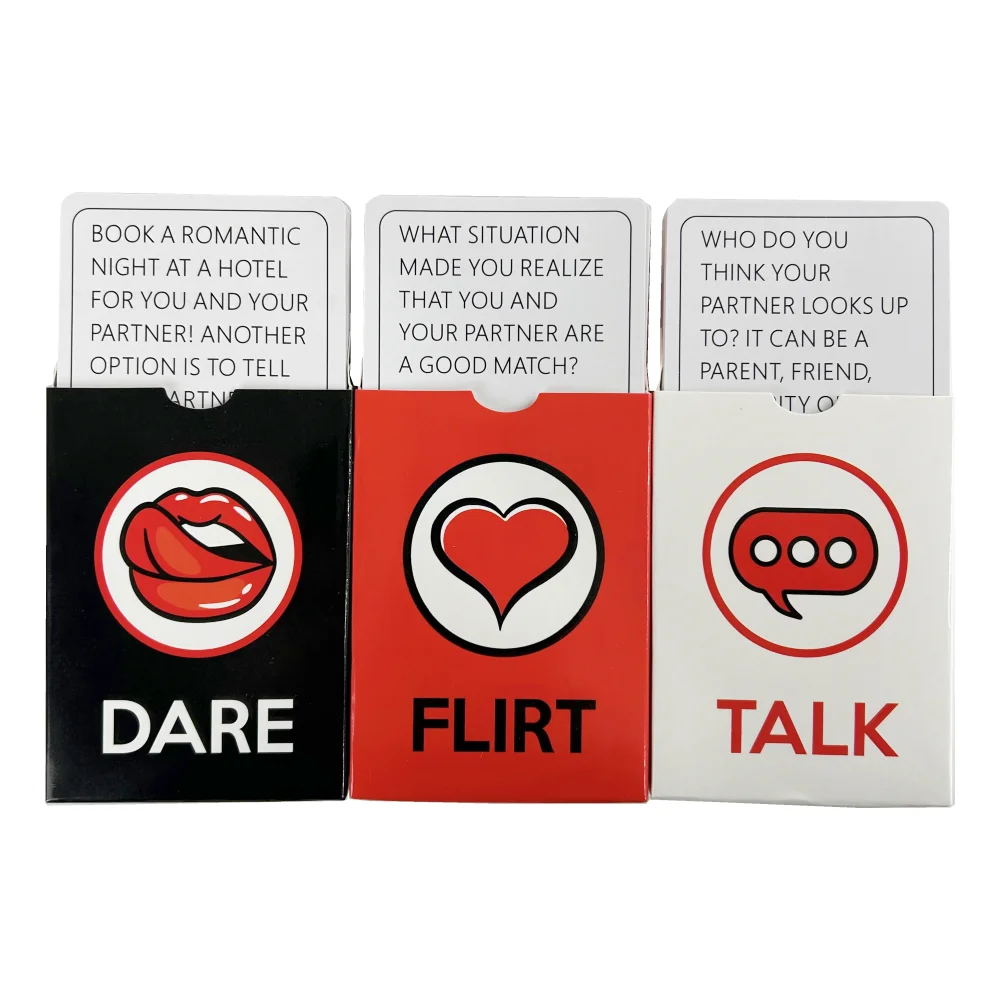 Cartas de hablar o coqueteo o bucear, juego de cartas romántico y Sexy con fecha nocturna para parejas amantes, compañeros, juego travieso para adultos, regalos de San Valentín