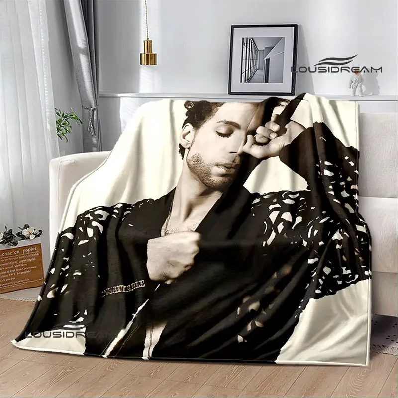 Singer Prince Purple Rain blanket Flannel Blanket Soft and Comfortable Blanket Home travel blanket Birthday Gift
