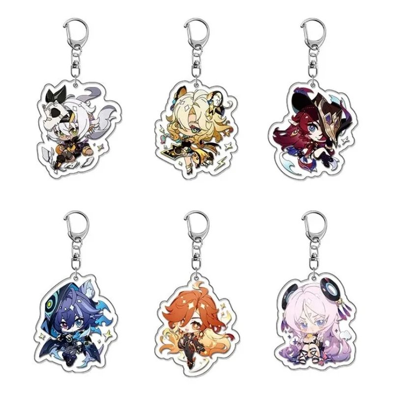 

Game Genshin Impact Iansan Xilonen Chasca Ororon Mavuika Citlali Cosplay Costume Acrylic Key Chains Keyring Prop Xmas Gift