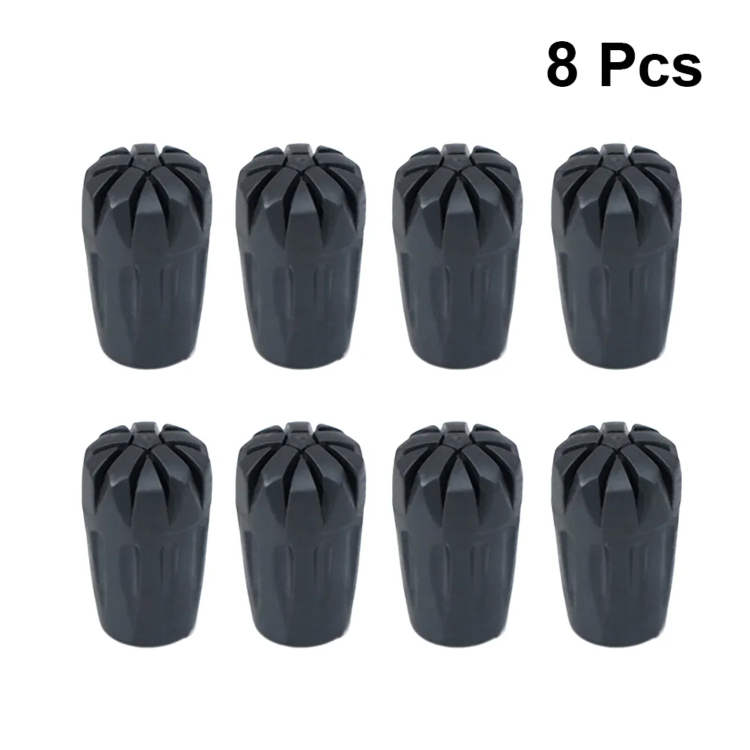 

8 Pcs Walking Stick Rubber Tip Off-road Trekking Cane Protector Hiking Pole Travel