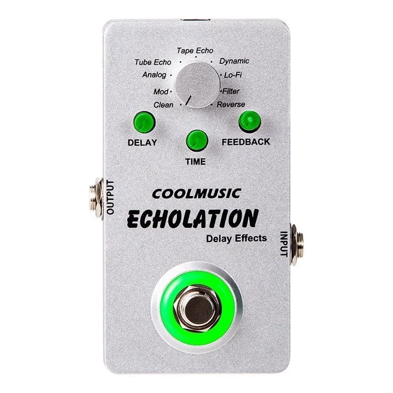 

Best Seller Guitar Pedal GUITAR Silver Metal Automatic Electric Guitar Pedal Digital Delay