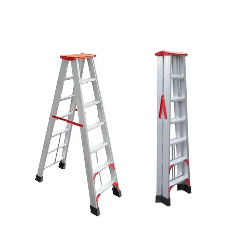 Retractable Folding Aluminum Ladder Sold Worldwide Industrial Repairs Ladders